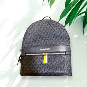 Rare Michael Kors Medium Backpack - Navy Blue